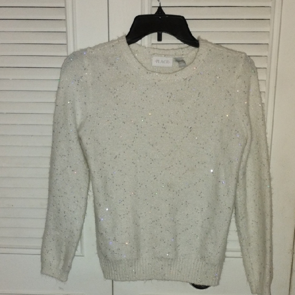 White Sparkle Sweater